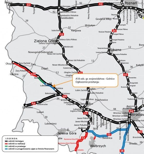 DK18 staje się autostradą