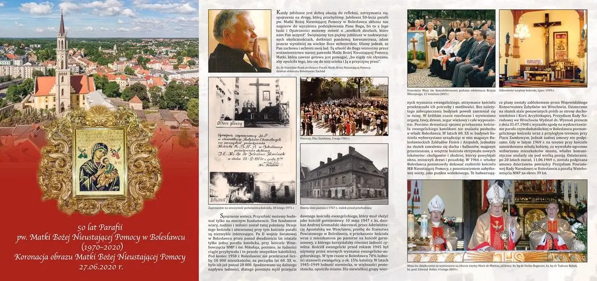 Jubileusz Parafiii Matki Bożej Nieustającej Pomocy w Bolesławcu