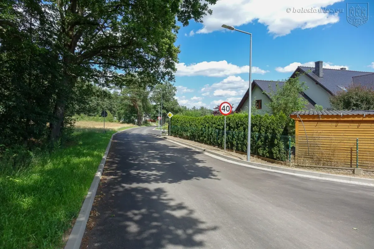 Zakończone prace przy ulicach Bazaltowej i Zabobrze w Bolesławcu