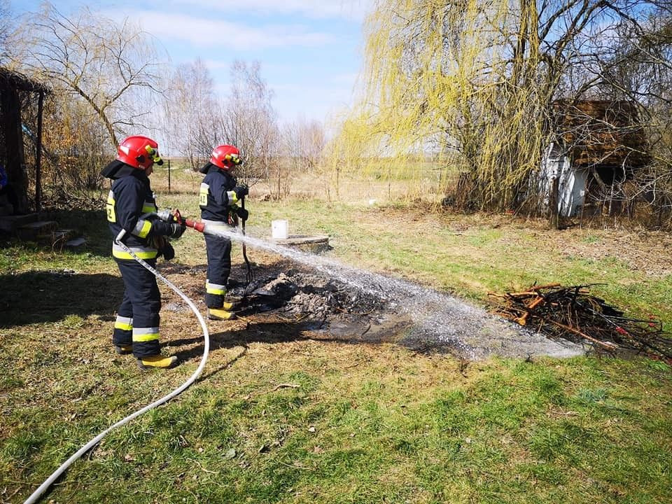 Akcje Ochotniczej Straży Pożarnej w Krzyżowej