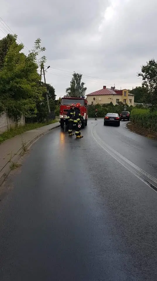 Akcje Ochotniczej Straży Pożarnej w Krzyżowej