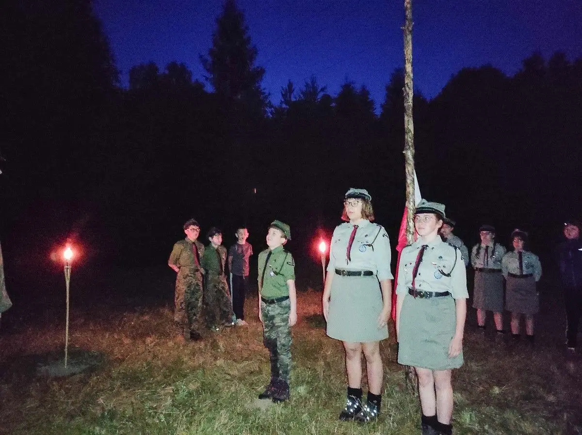 Скаути з Болеславецького загону ZHP у таборах у Krępnica (гміна Bolesławiec), Kliczków та Osieczów (гміна Osiecznica)