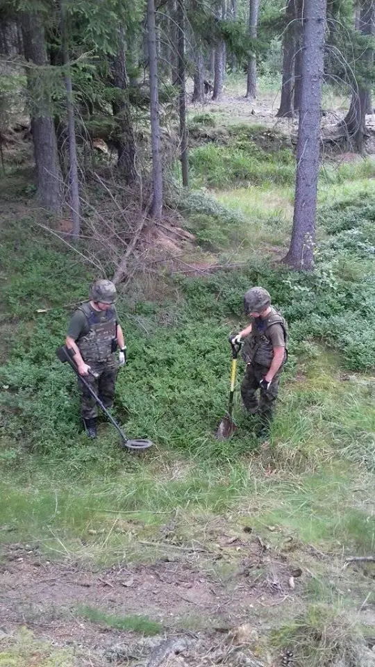 Akcja Patrolu Saperskiego Bolesławiec na terenie Nadleśnictwa Świeradów