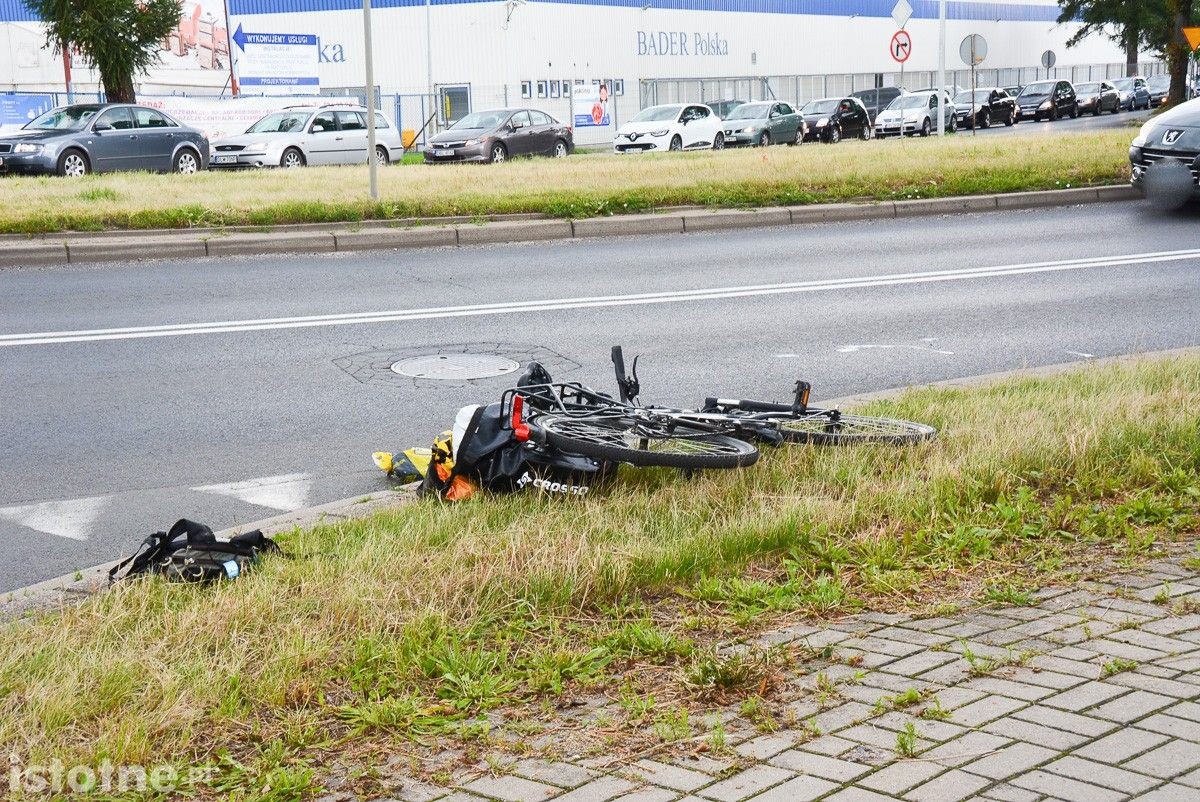 Wypadek na Wróblewskiego w Bolesławcu