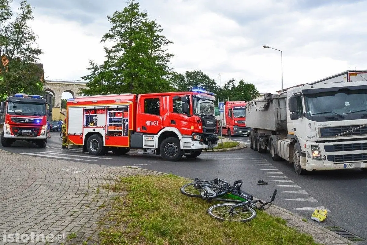 Wypadek na Wróblewskiego w Bolesławcu