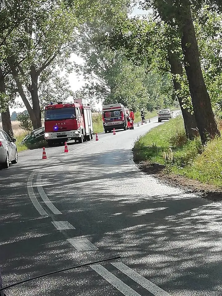Akcja straży pożarnej między Nowogrodźcem a Zabłociem