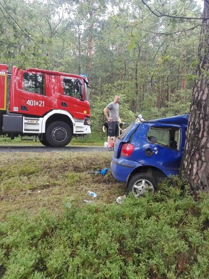 Wypadek w Tomisławiu (gmina Osiecznica, powiat bolesławiecki)