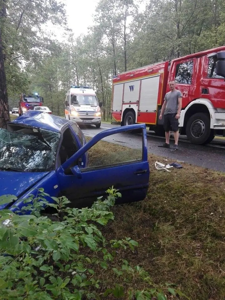 Wypadek w Tomisławiu (gmina Osiecznica, powiat bolesławiecki)