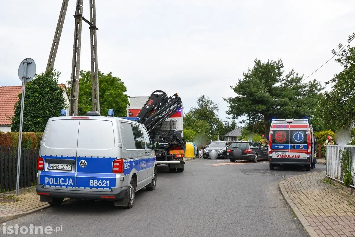 Zderzenie dwóch aut na Łąkowej w Bolesławcu