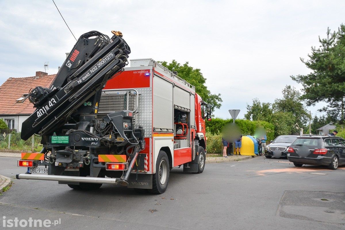 Zderzenie dwóch aut na Łąkowej w Bolesławcu