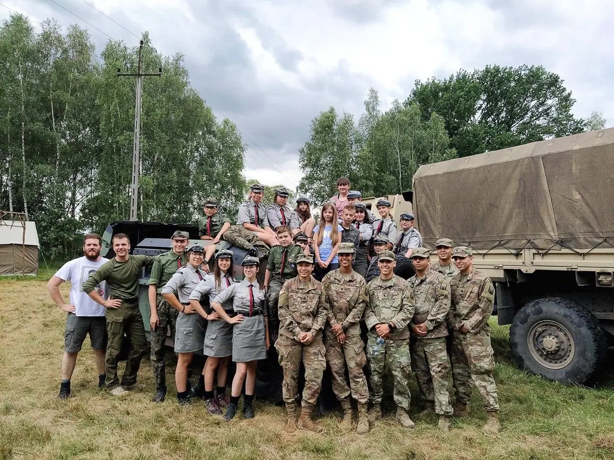 Солдати US Army у болеславецьких скаутів