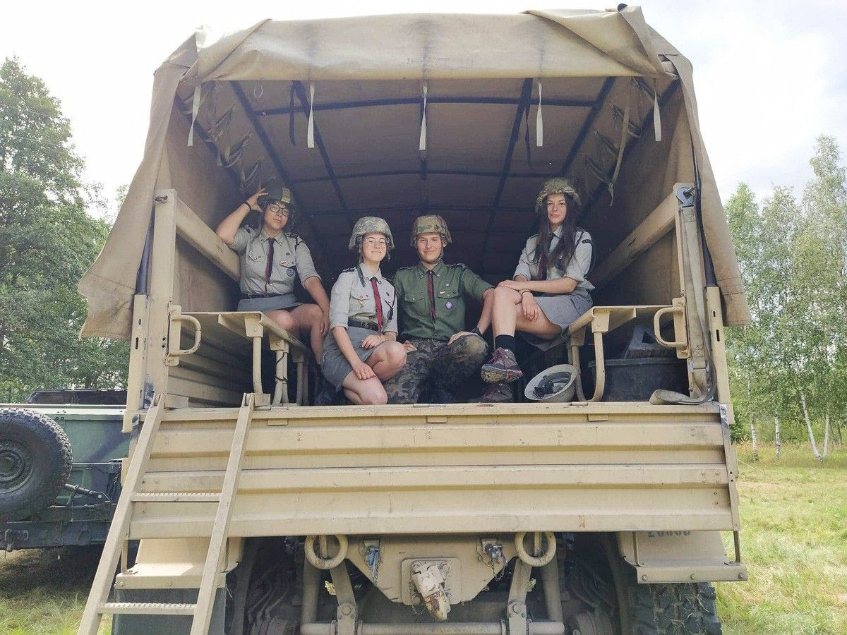 Żołnierze US Army u bolesławieckich harcerzy