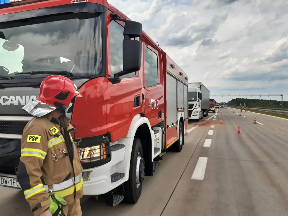 Akcja służb na A18