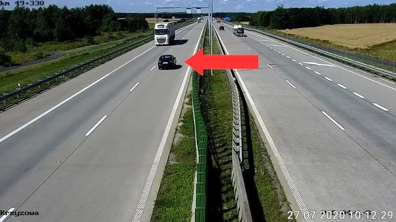 Pijany Ukrainiec na A4