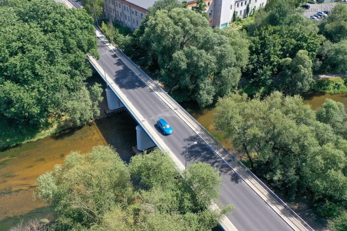 Most przy ulicy Mostowej w Bolesławcu