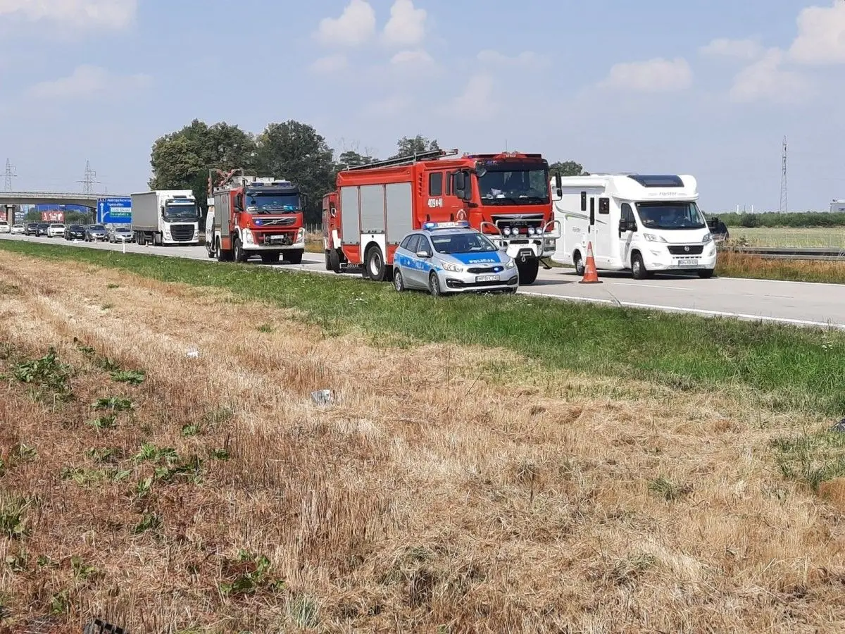 Auto wypadło z A4