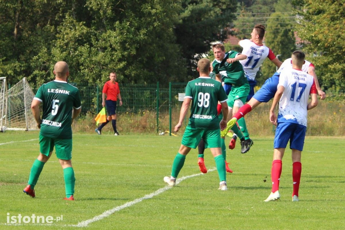 Leśnik Osiecznica remisuje z Odrą Ścinawa