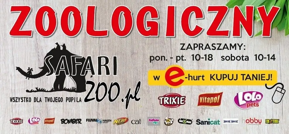Baner Sklep Zoologiczny Safari
