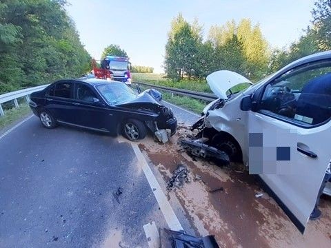 Wypadek koło Suszek