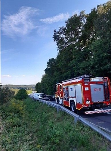 Wypadek koło Suszek