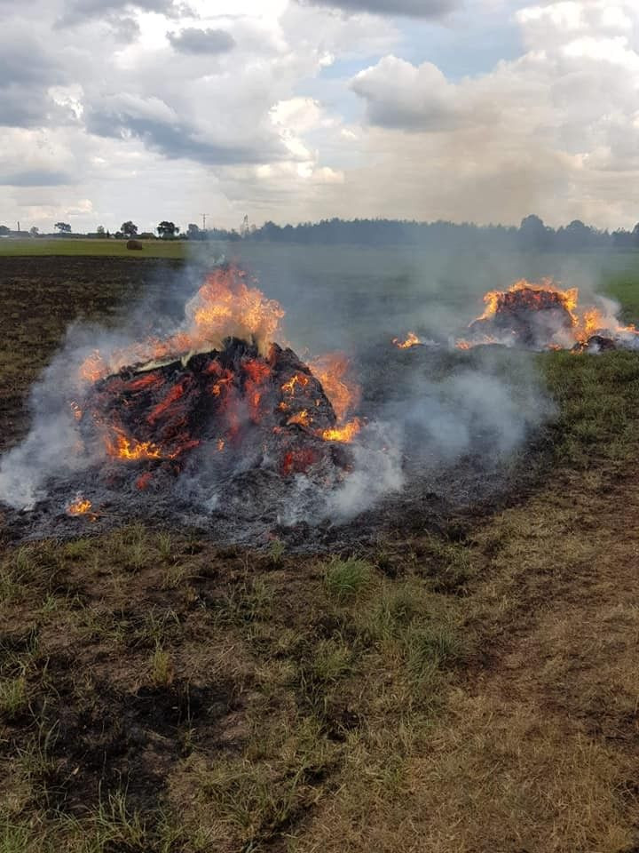 Akcja straży pożarnej w Nowej Wsi (gmina Bolesławiec, powiat bolesławiecki)