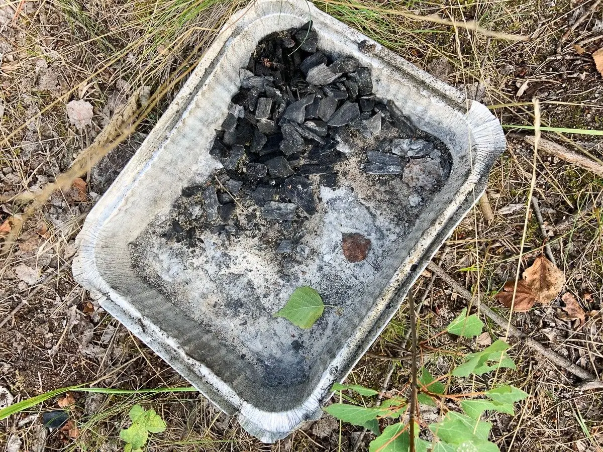 Masakryczny bałagan na brzegu Krępnicy (akwen w miejscowości Krępnica, gmina Bolesławiec)