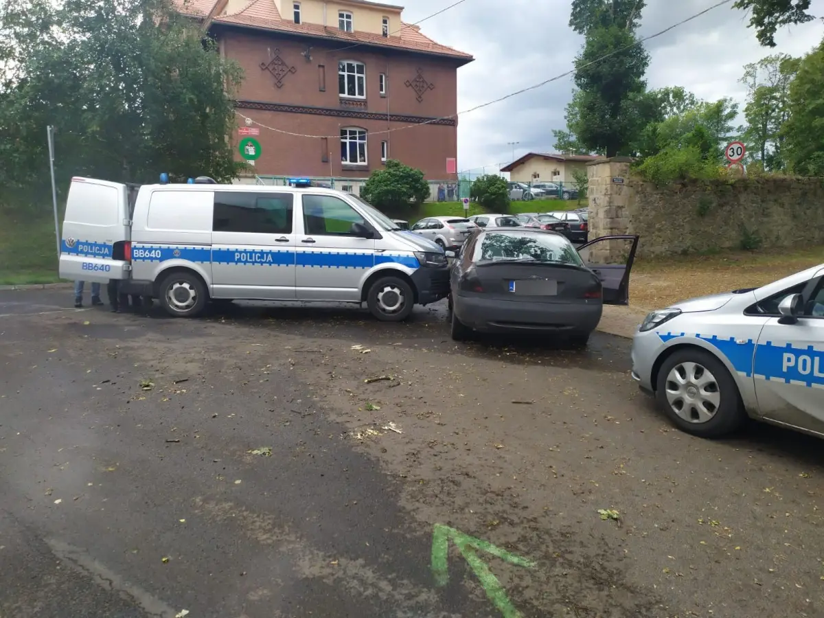 Policyjny pościg w Lubomierzu (powiat lwówecki)