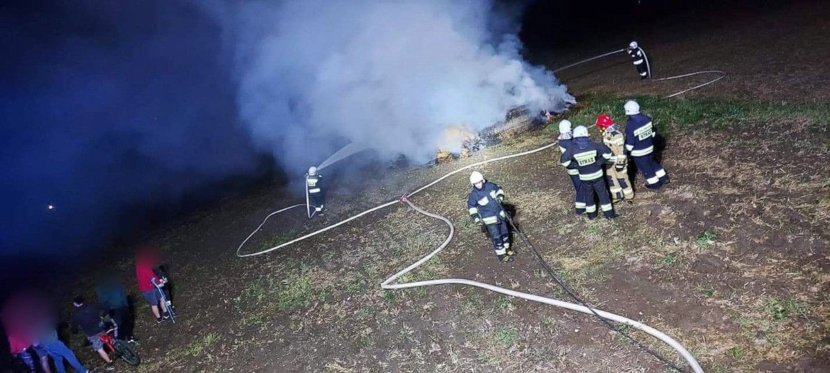Akcja służb w Ocicach (gmina Bolesławiec, powiat bolesławiecki)