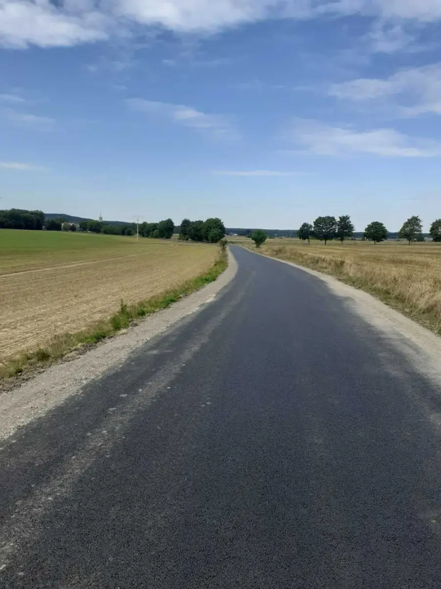 New road in Godzieszów (Nowogrodziec gmina, Bolesławiec County)