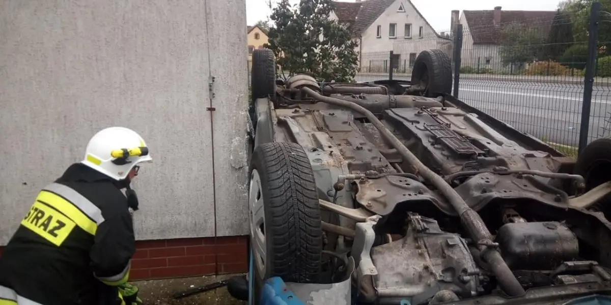 Akcja służb w Trzebieniu (gmina Bolesławiec)
