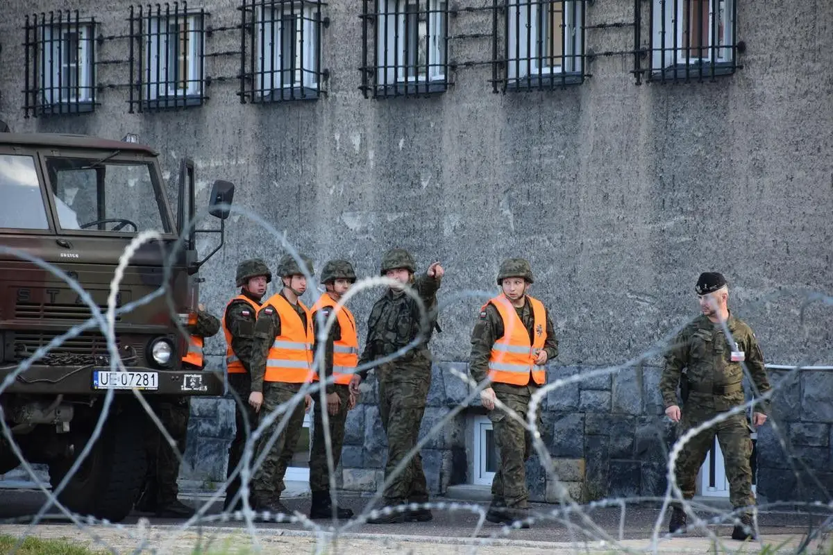 Szkolenie przeciwpożarowe w 23 Śląskim Pułku Artylerii w Bolesławcu