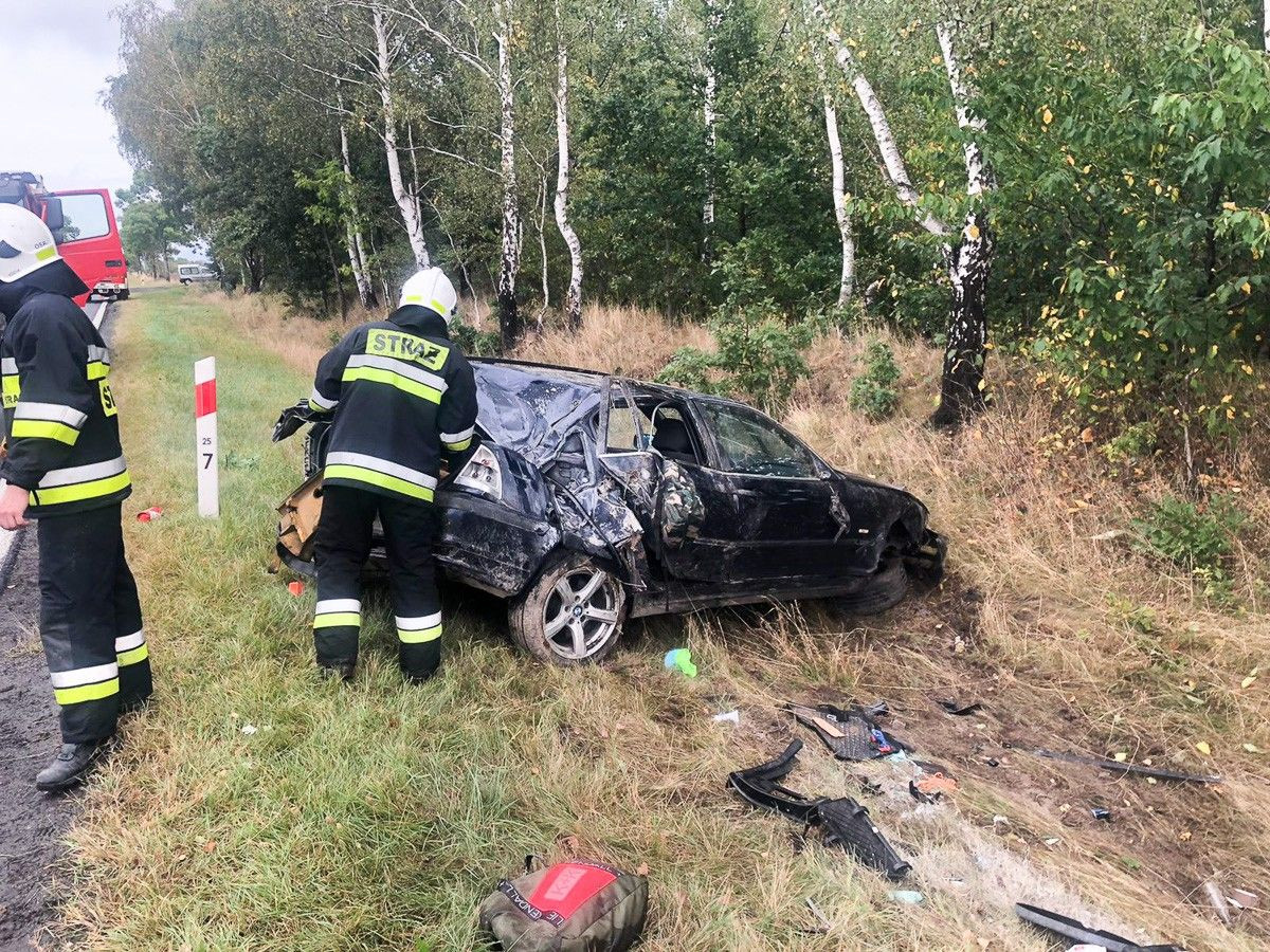 Wypadek między Zebrzydową a Czerną (gmina Nowogrodziec)