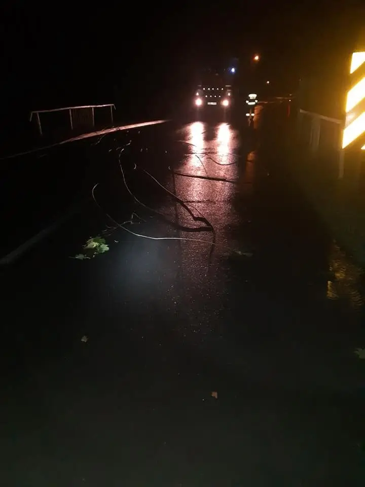 Nocna akcja straży w Krzyżowej