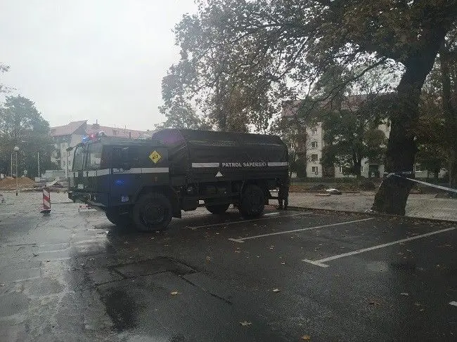 Akcja Patrolu Saperskiego Bolesławiec w centrum Lubania