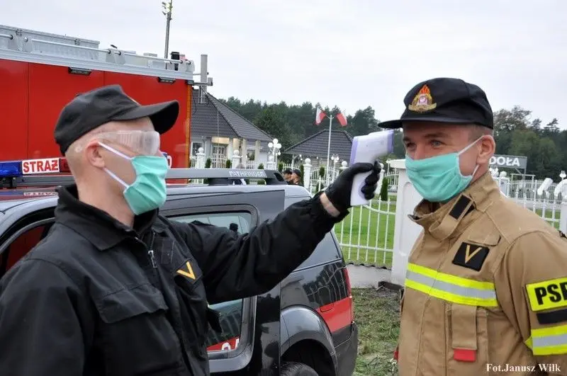 Strażacy w Borach Dolnośląskich. W ćwiczeniach brało udział niemal 110 osób