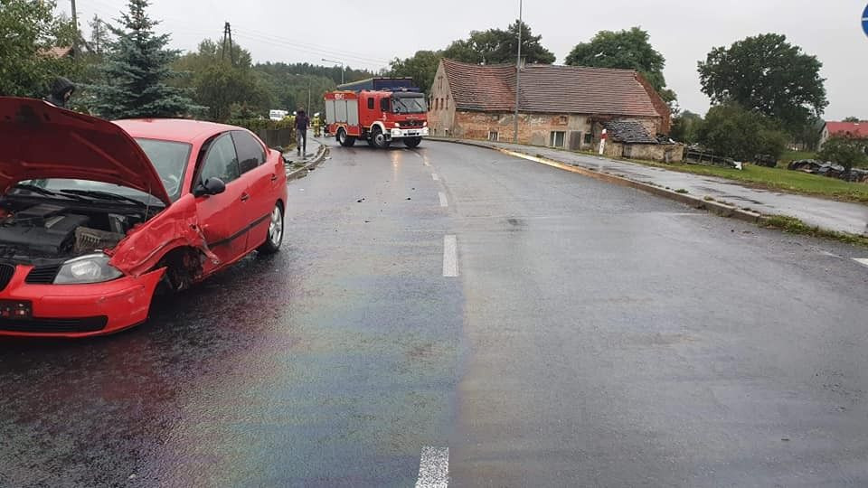 Akcja służb w Kozłowie (gmina Bolesławiec, powiat bolesławiecki)