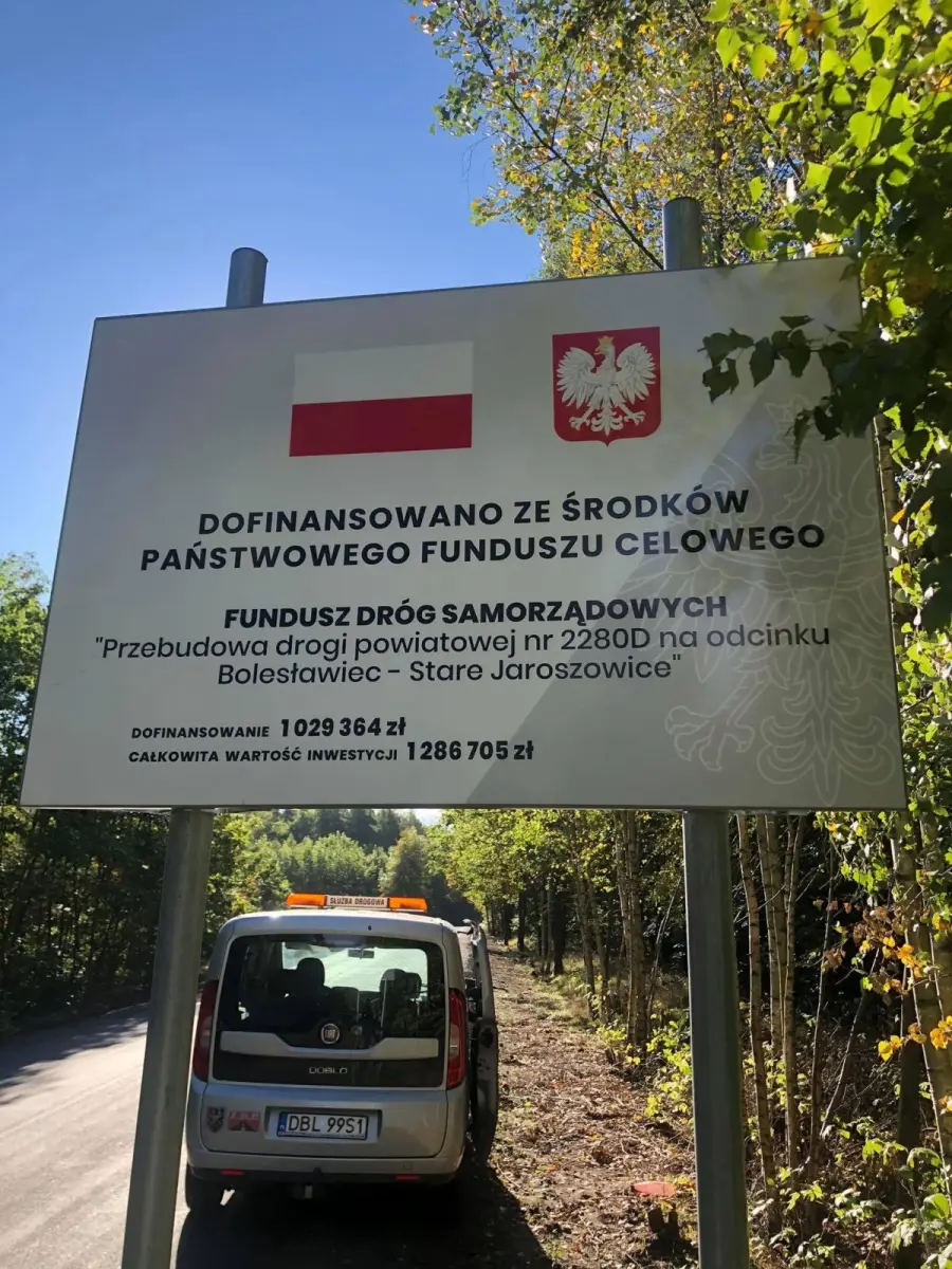 Przebudowa drogi z Bolesławca do Starych Jaroszowic zakończona