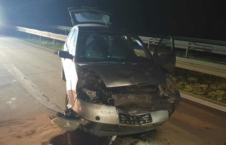 Akcja służb na drodze krajowej nr 18