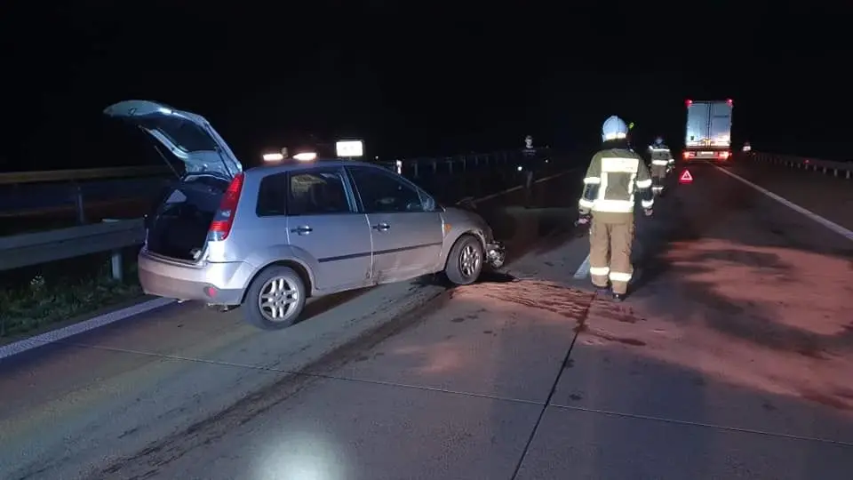 Akcja służb na drodze krajowej nr 18
