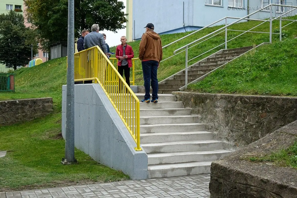 Schody przy ulicy Cichej w Bolesławcu