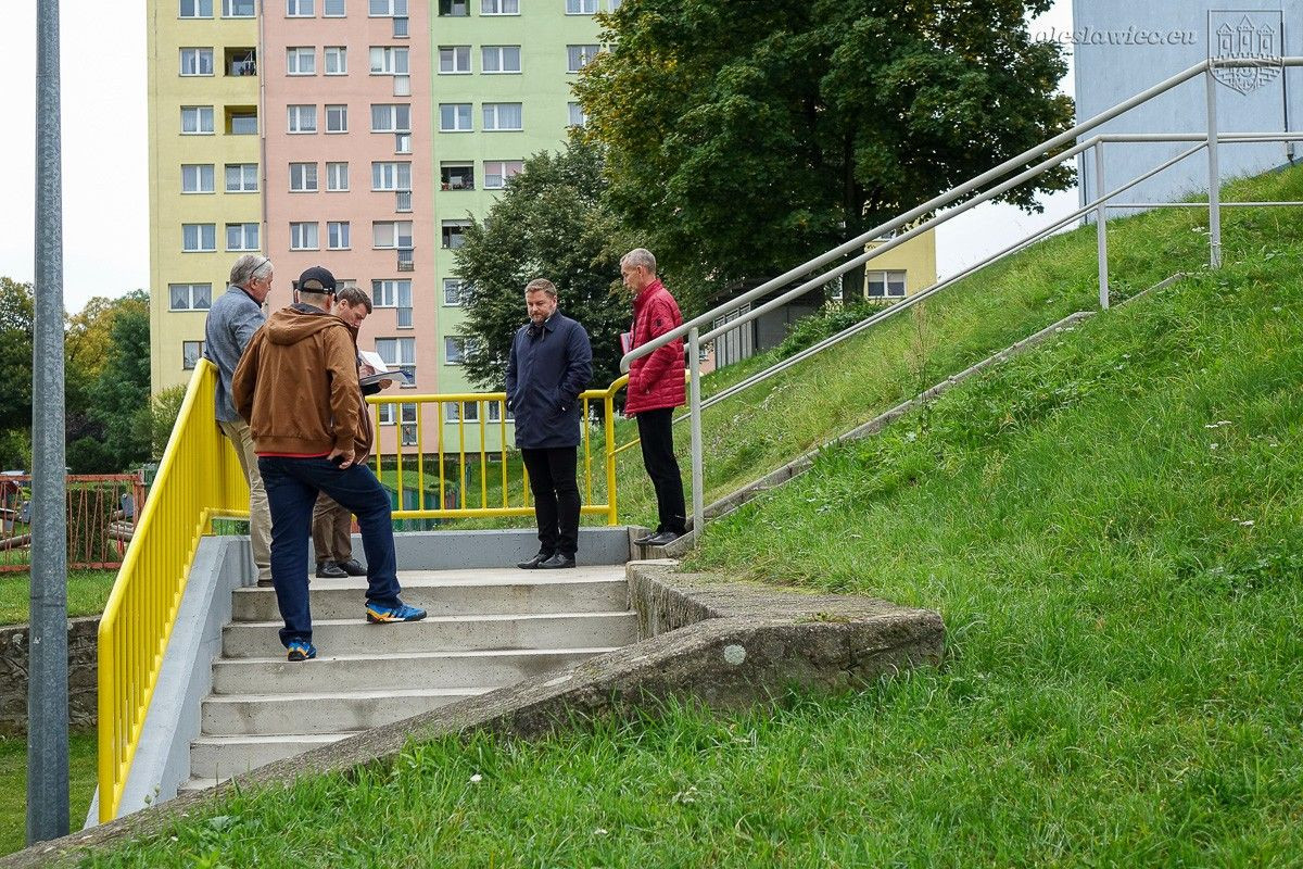 Schody przy ulicy Cichej w Bolesławcu