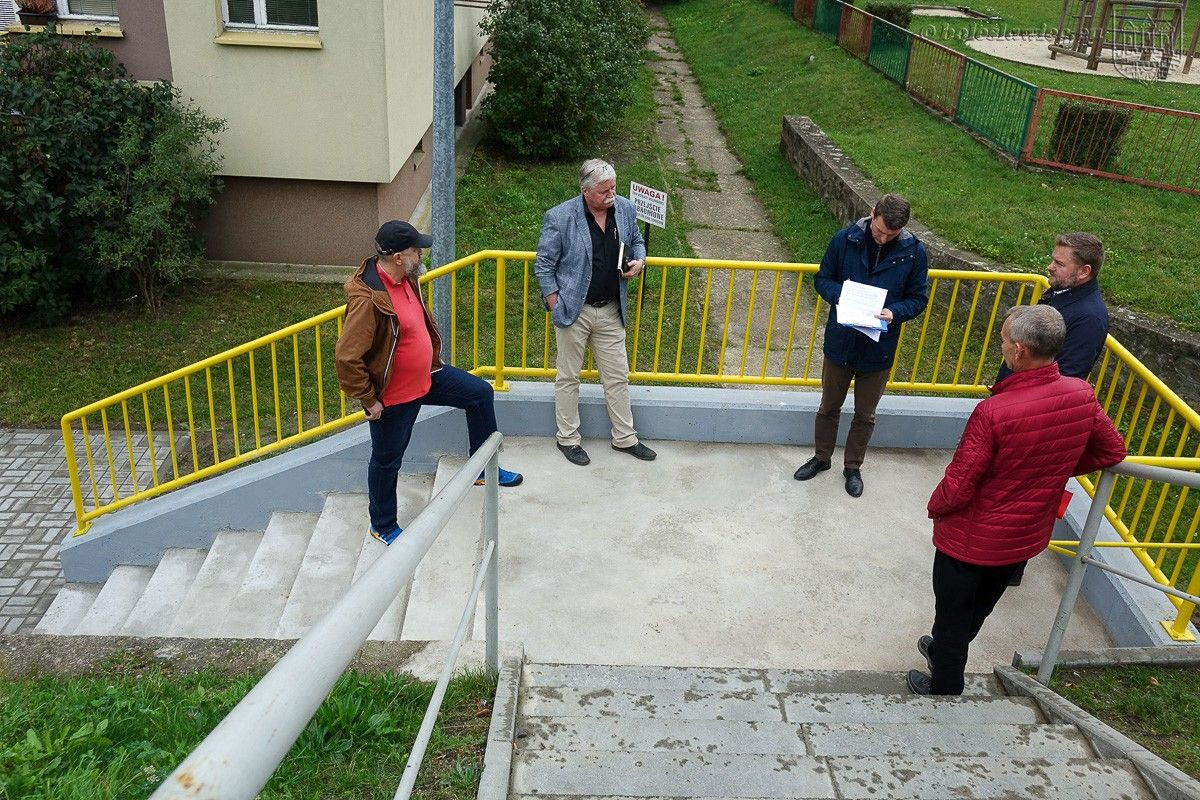 Schody przy ulicy Cichej w Bolesławcu