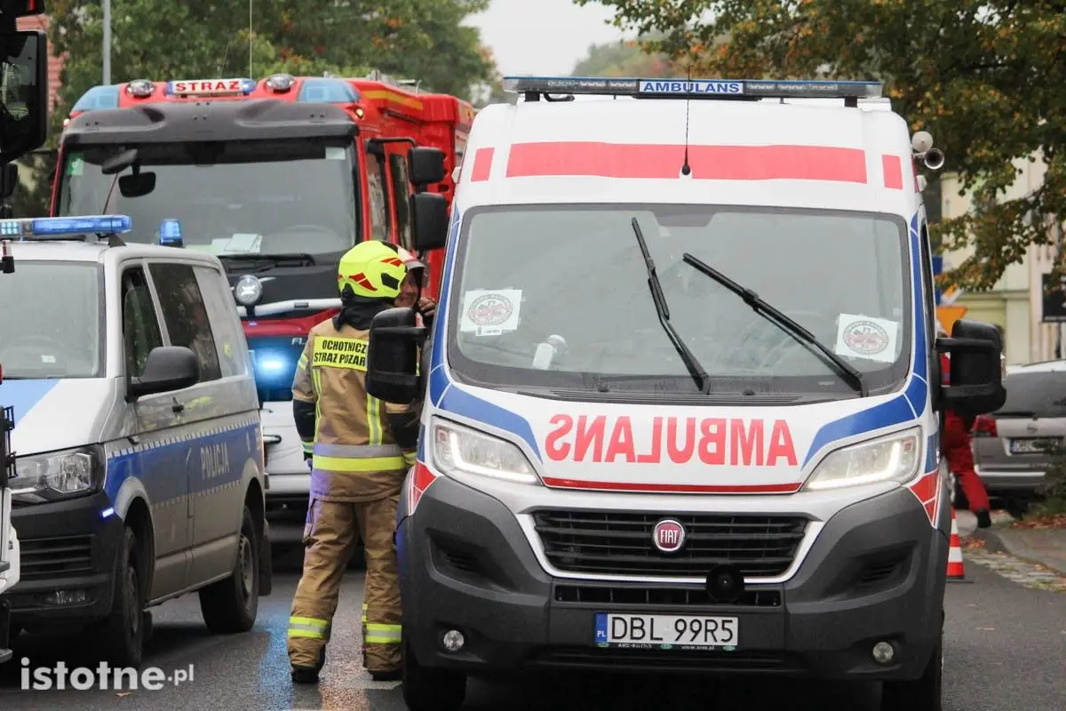 Pożar w budynku bursy szkolnej przy ulicy Karola Miarki.