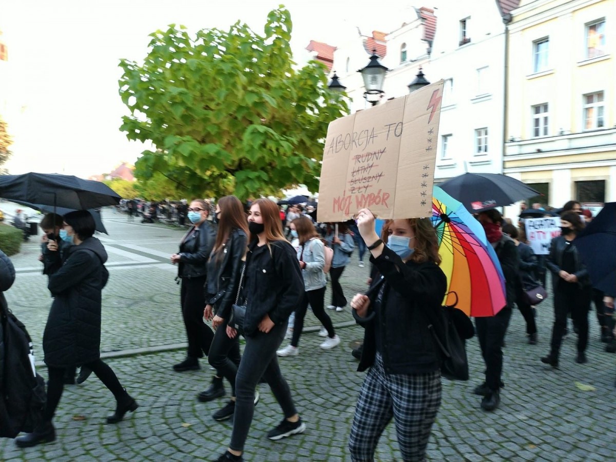 Protest na bolesławieckim Rynku