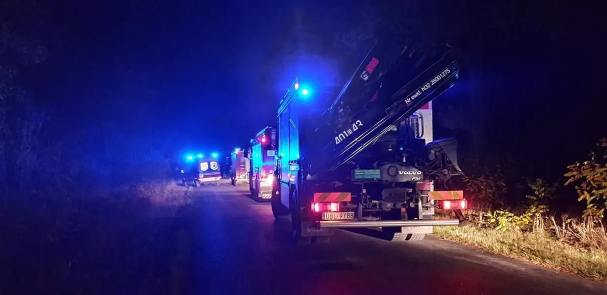 Akcja służb kolo Parowej (gmina Osiecznica, powiat bolesławiecki)