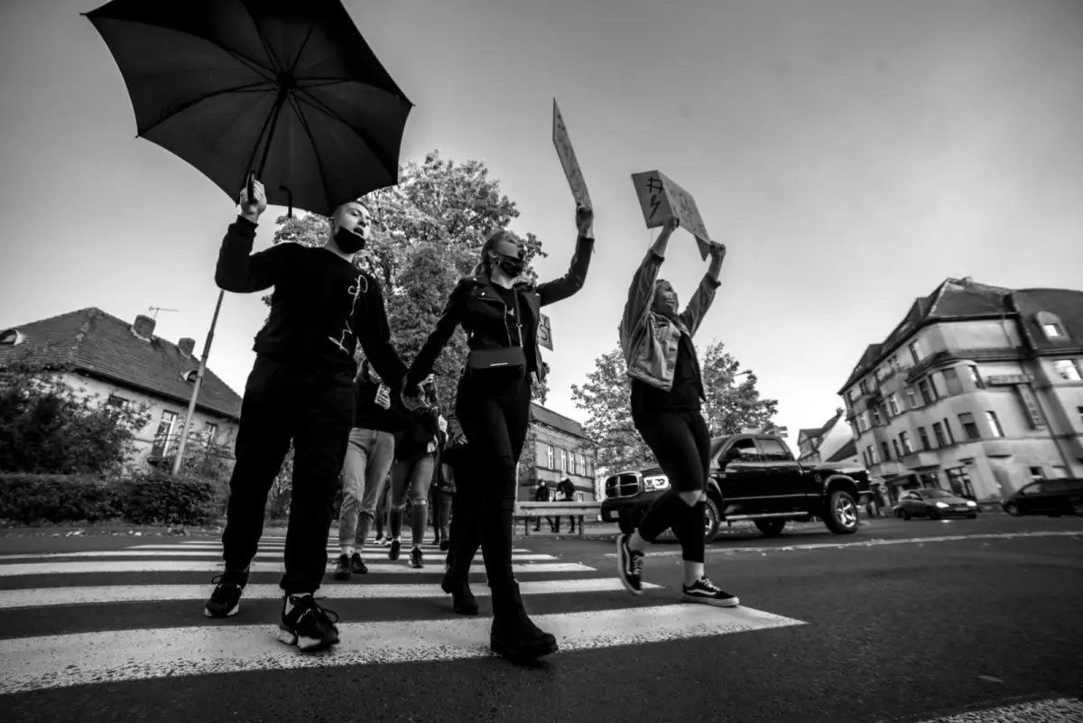 Reportaż z protestów w Lwówku Ślaskim