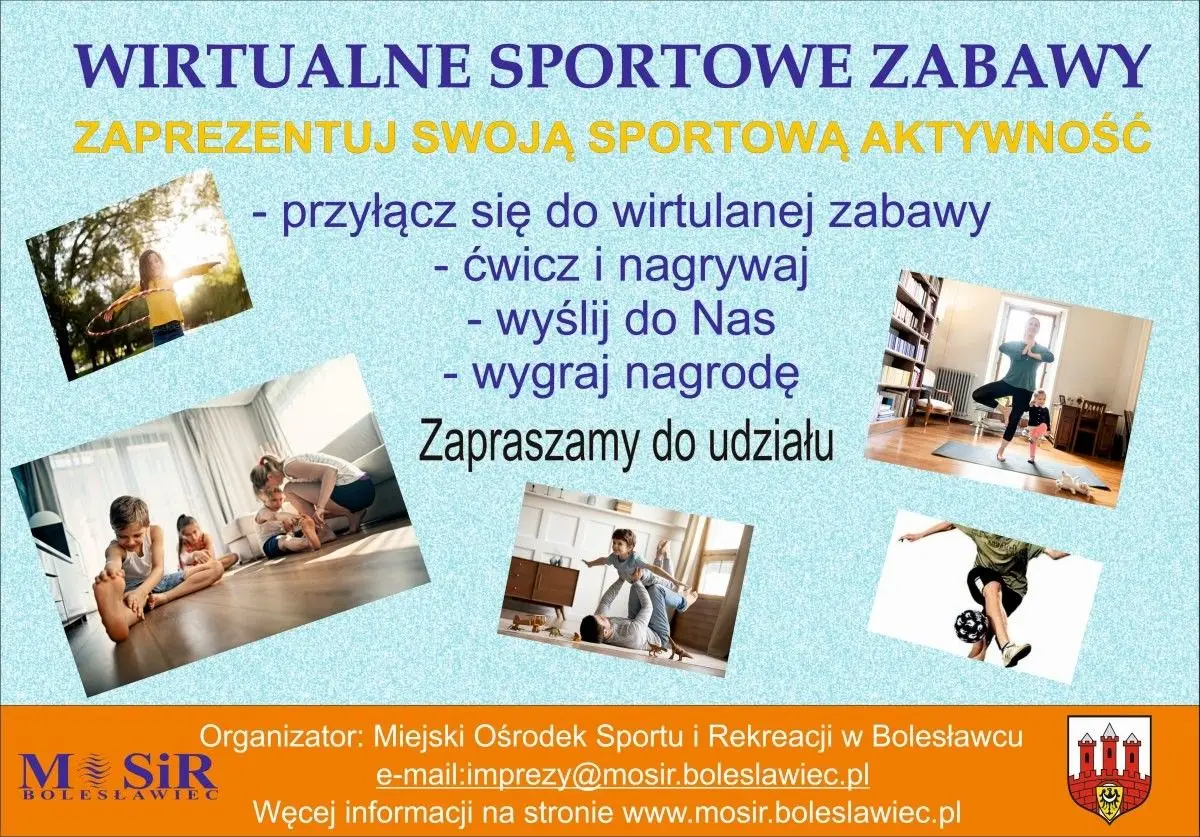 MOSiR: wirtualny bieg między mostami oraz wirtualne sportowe zabawy