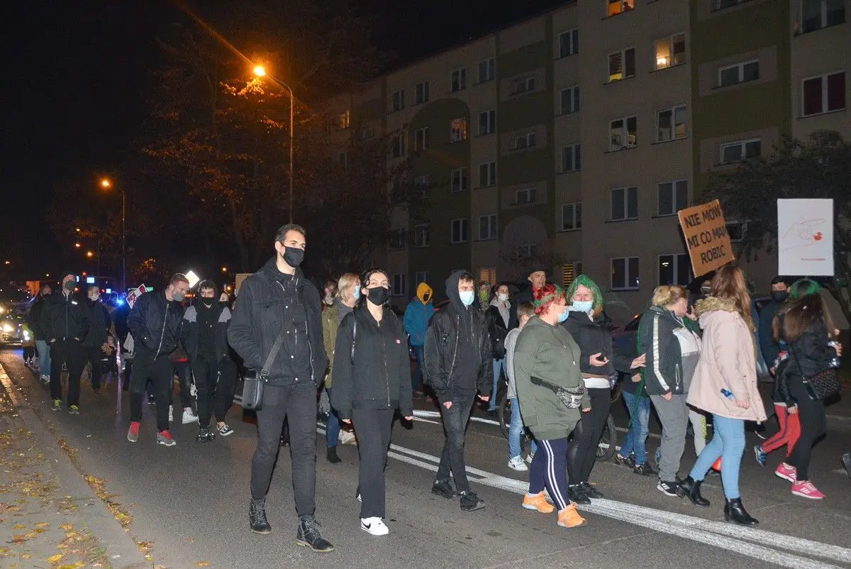Spacer-protest w Bolesławcu: 13 listopada 2020 r.
