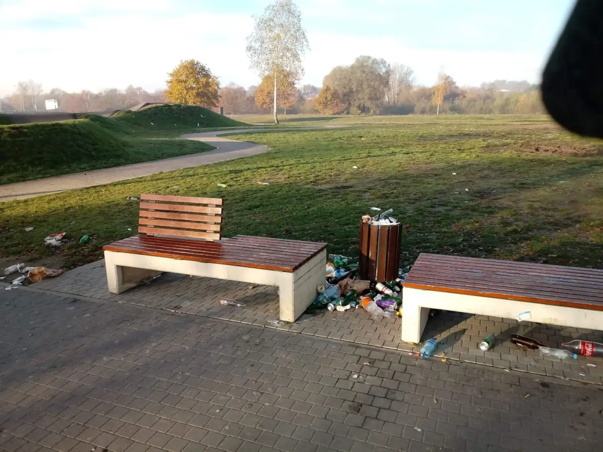 Śmieci na Wiadukt Plaza