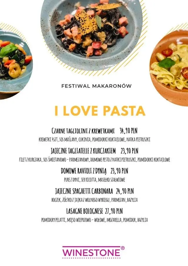 Festiwal Makaronów - ulotka